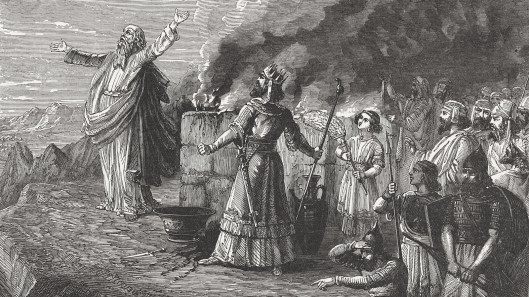 Balak's Offering (Numbers 23, 6-7), wood engraving, published in 1886
